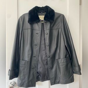 Leather Eddie Bauer jacket